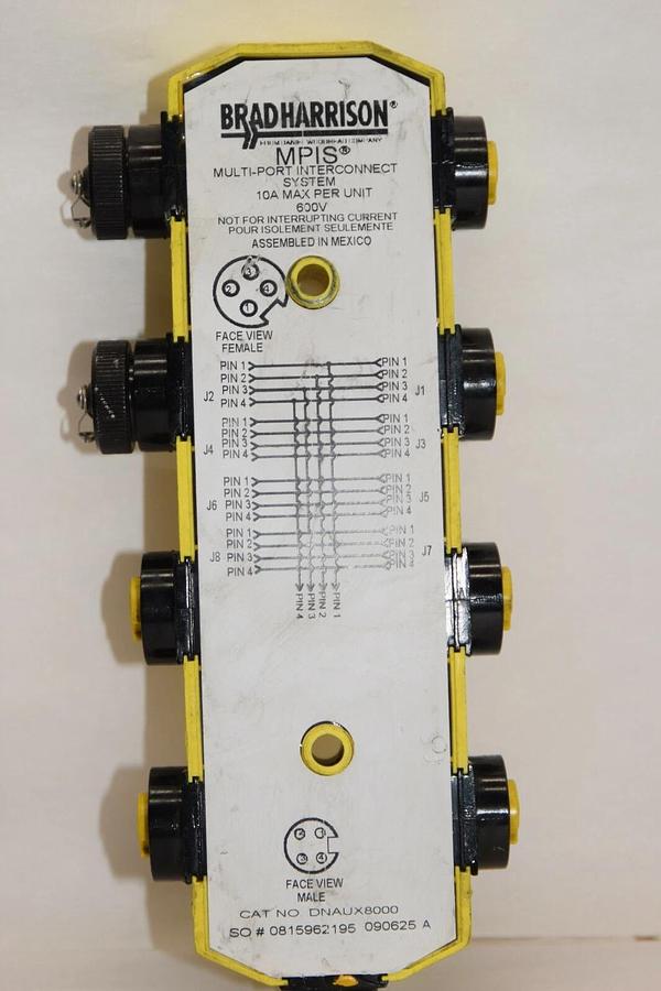 Used BRAD HARRISON DNAUX8000 8-Junction Passive MPIS Multi-Port Interconnect Block