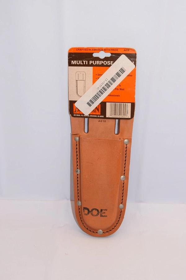 (NEW) ATCHISON LEATHER A418 Multi Purpose Pouch Genuine Top Grain Russet Leather