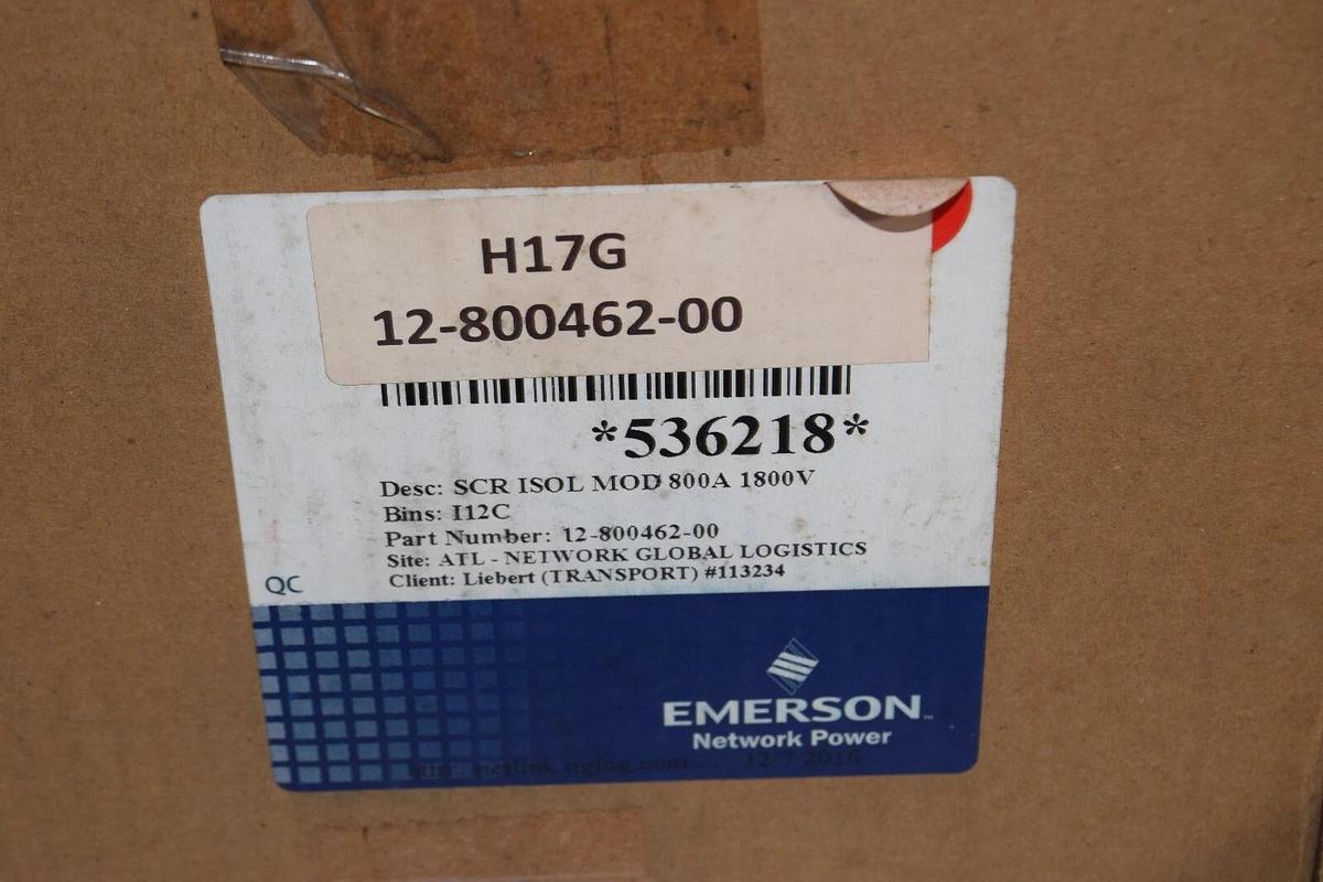 (NEW) EMERSON 12-800462-00 , PA431870-L 800A 1800V SCR ISOL Module
