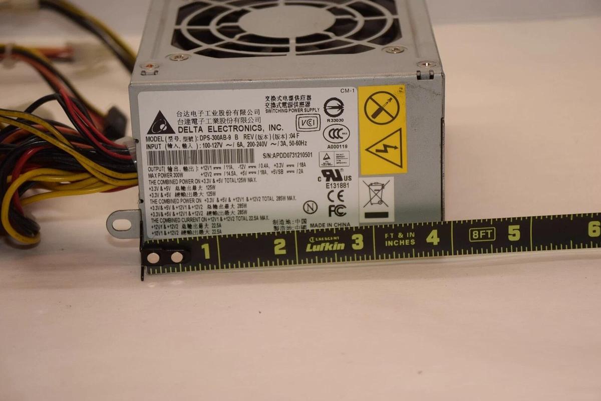 Used DELTA ELECTRONICS INC. DPS-300AB-9 B  Rev 04F 100-127V Power Supply