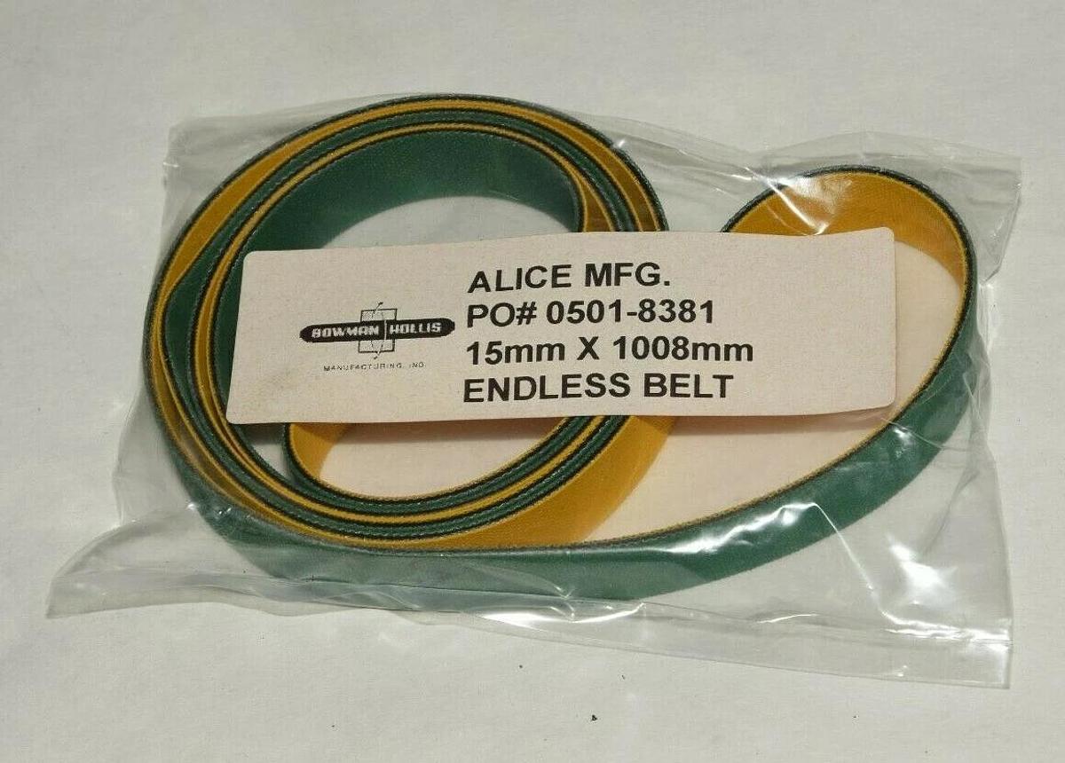 BOWMAN HOLLIS 15mm X 1008mm Endless Belt 0501-8381 05018381 (NEW)