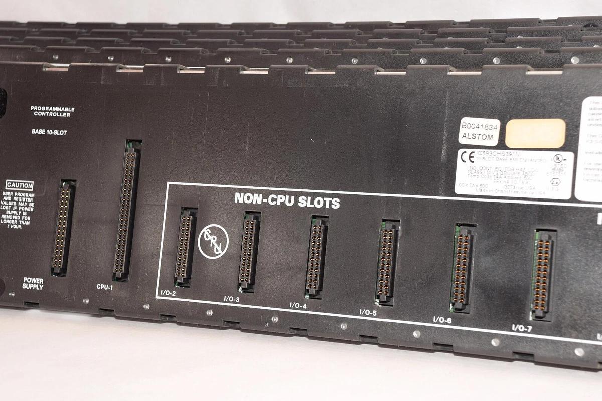 Used (Lot of 5) GE FANUC / ALSTOM IC693CHS391N 10-Slot Expansion Rack