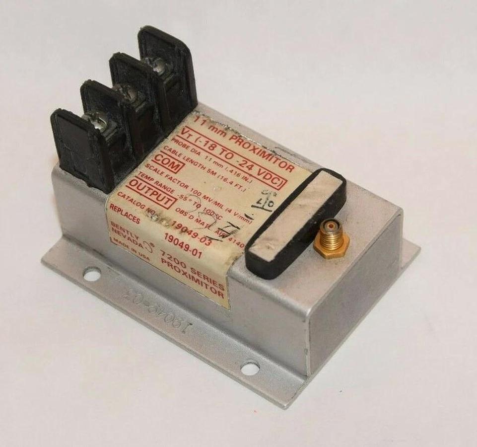 Used BENTLY NEVADA 19049-03 7200 Series 18-24Vdc 11mm Proximitor Sensor