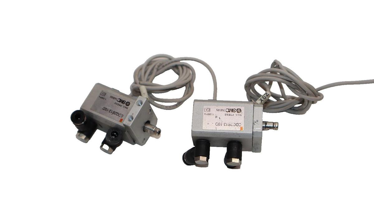 Used SMC CDQ2B12-10D , CDQ2B1210D 1.0MPa Compact Cylinder (Lot of 2)