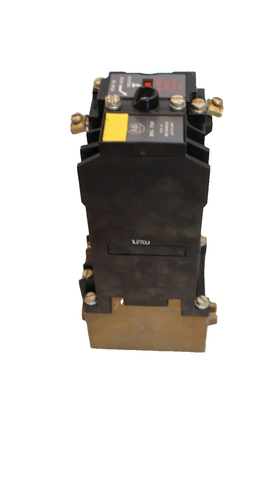 Used Allen Bradley Relay 700-PLLA1 Mechanical Latch Unit 700-P400A1 60A Coil: 120V