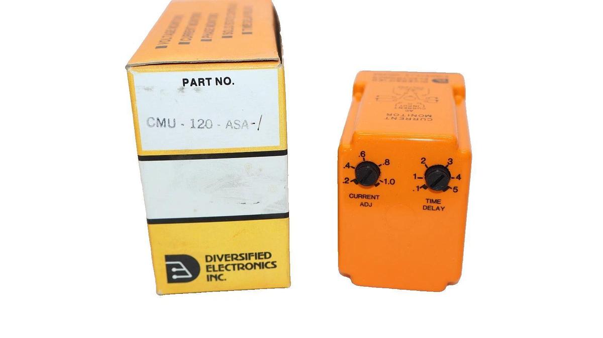 Diversified Electronics Current Relay 120V 10A CMU-120-ASA-1 , CMU120ASA1 (New)