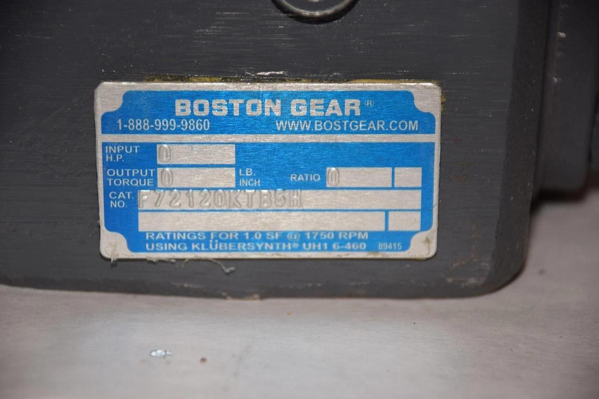 BOSTON GEAR F72120TB5H F72120KB5H GEAR REDUCER NEW