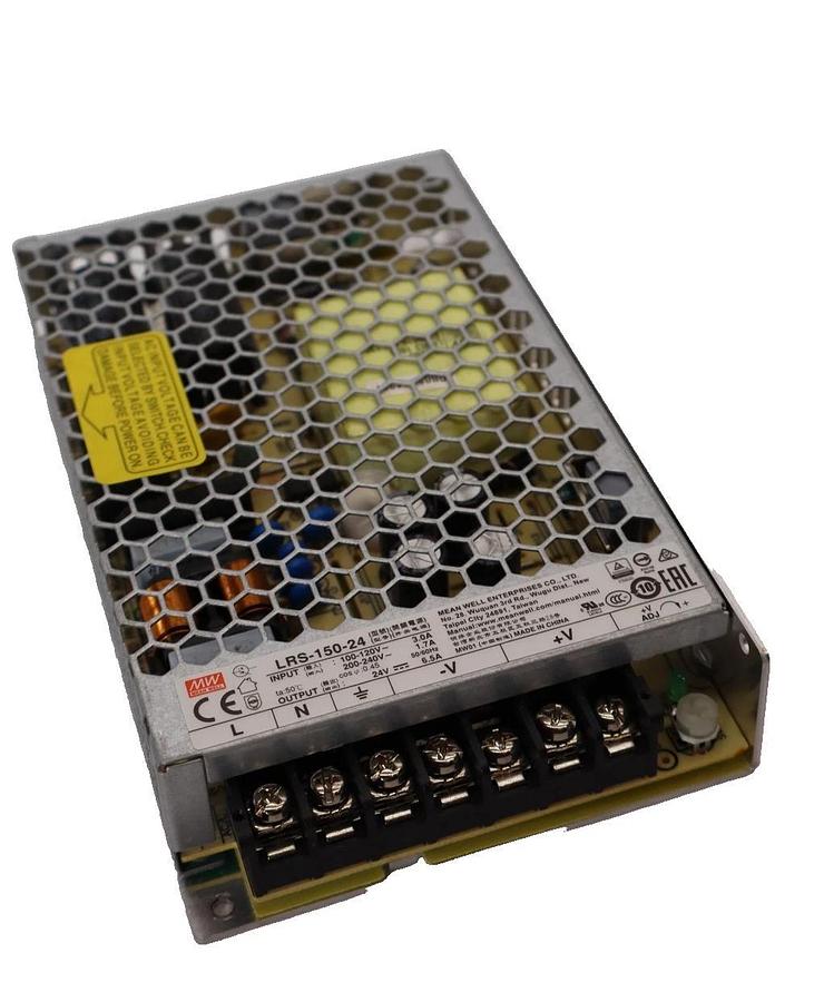 Used MEAN WELL LRS-150-24 , LRS15024 100-240V 3.0A - 6.5A Power Supply