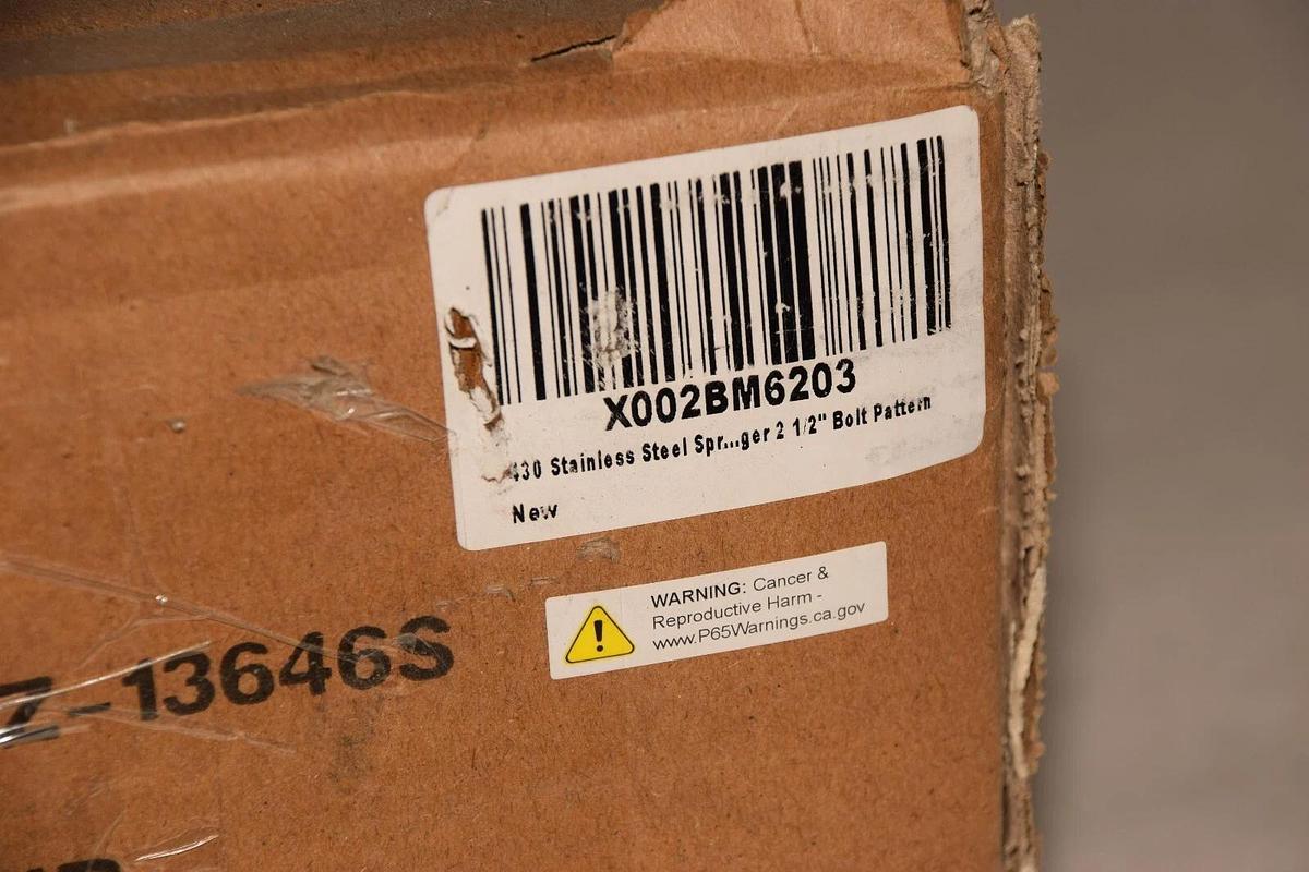 (NEW) TBOZZ TBZ-13646S Stainless Steel Straight Spring Loaded Mud Flap Hanger