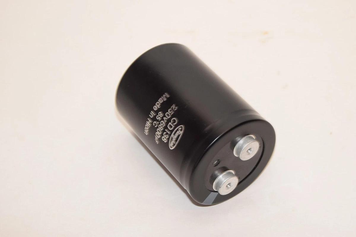 Used JIANGHAI CD138 250V 6800uF 85°C Capacitor