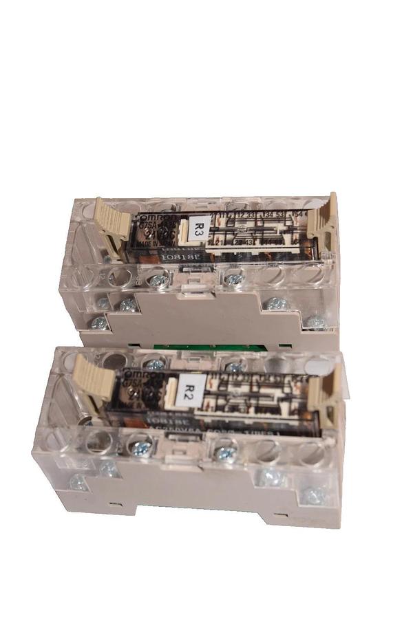 Used Omron P7SA-14F-ND, 24Vdc Safety Relay With G7SA-4A2B 24Vdc Module (Lot of 2)