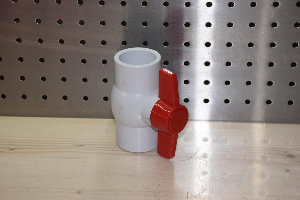 Newval Fluid 1 1/4" PVC SCH 40 Ball Valve 1 1/4" Slip on, Industrial, Pool, Spa