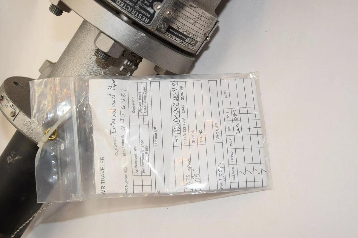 DRESSER 1905DC-2-CC-MS-31-RF-LA 1" 125psi 37.75 GPM Flanged Relief Valve