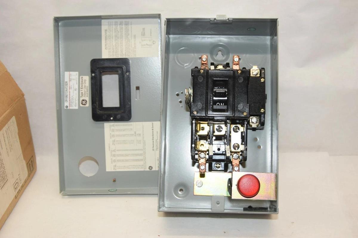 (NEW) GE GENERAL ELECTRIC CR1062T2AAT202R Size M-1P 2P 120V Manual Motor Starter