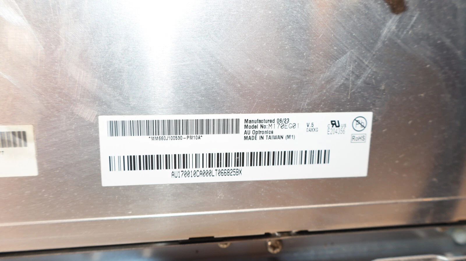 Used ALLEN BRADLEY / AU Optronics  M170EG01 17" VersaView 1700P LCD Screen Panel