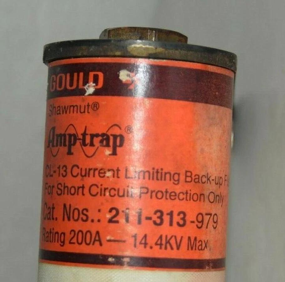 (NEW) GOULD 211-313-979 211313979 200A Amp-Trap Current Limiting Back-Up Fuse