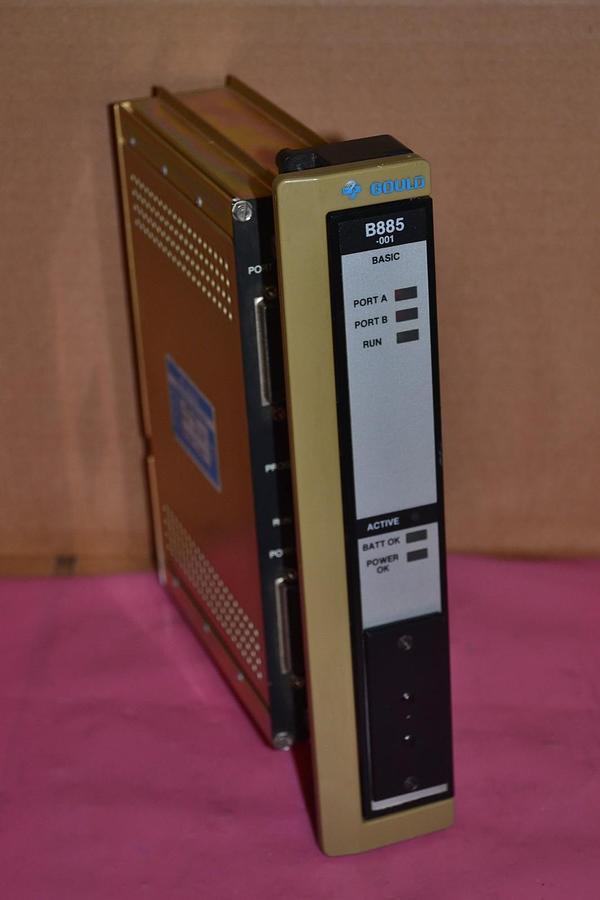 Used GOULD COMMUNICATION MODULE BASIC AS-B885-001 B885 001 B885001 12 VDC  B885-001
