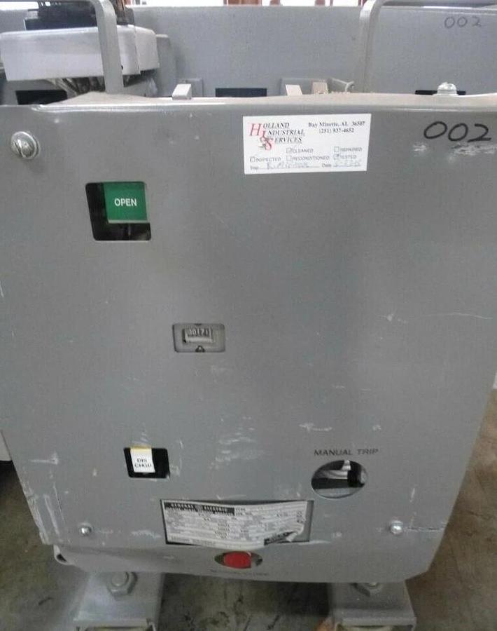 Used GE MAGNE-BLAST AM-13.8-750-6C Circuit Breaker 1200A 15KV 1200 Amp 1200Amp