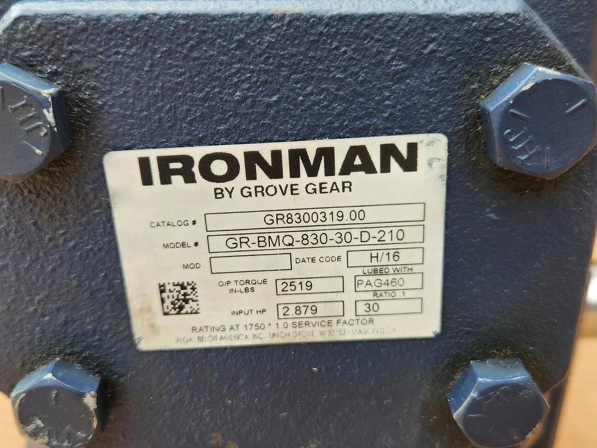 Ironman Grove Gear Speed Reducer Gearbox GR-BMQ-830-30-D-210 GR8300319.00 30:1