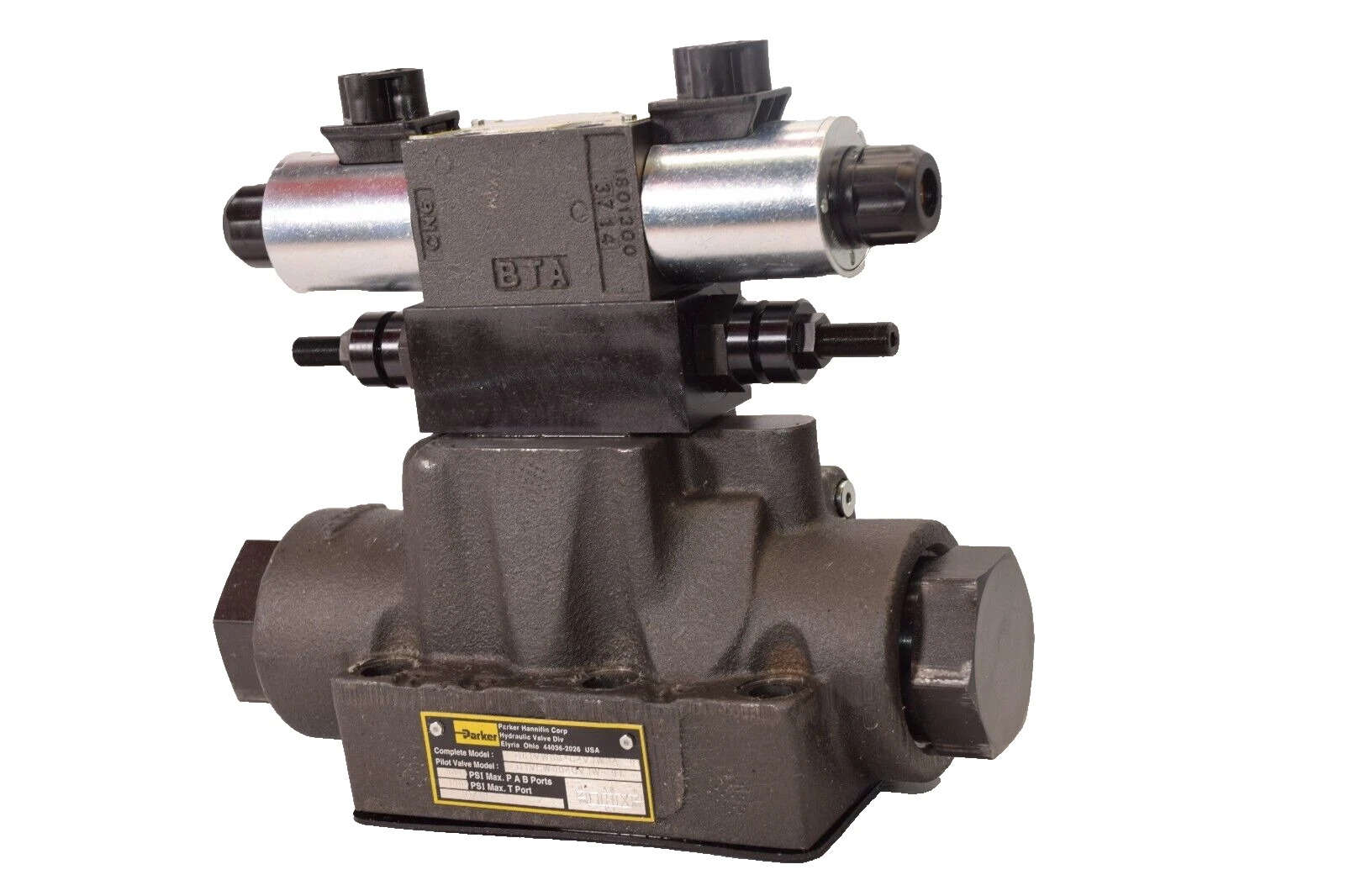 (NEW) PARKER D61VW004C4VJW3A , D1VHW004CVJW , FM2DDSV Directional Control Valve