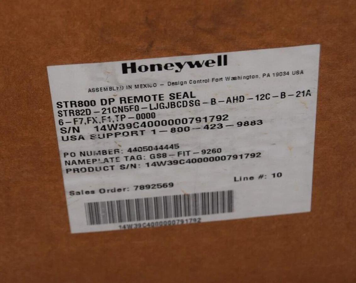 Honeywell STR800 DP Remote Seal STR82D-21CN5F0-LJGJBCDSG-B-AHD-12C-B-21A6 (NEW)