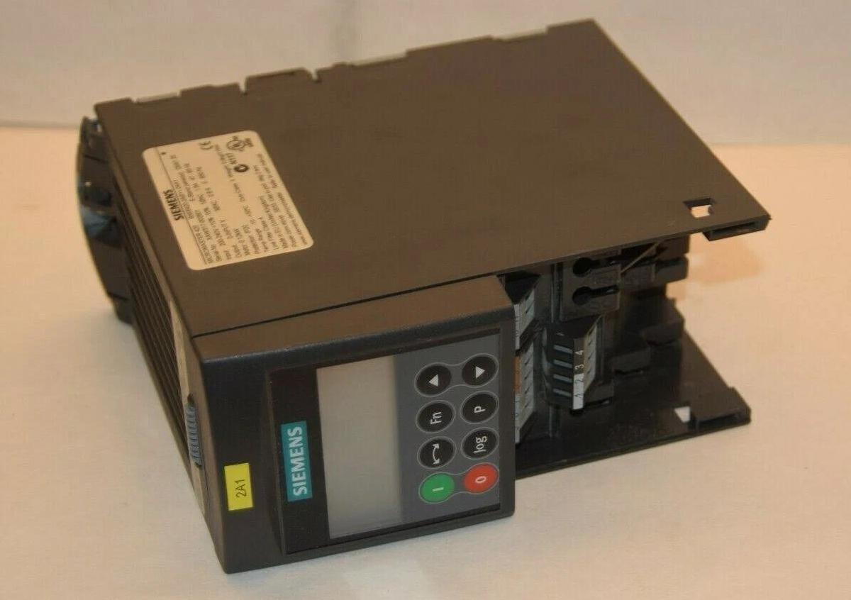Used SIEMENS 6SE6420-2AB11-2AA1 200-240V 0.12Kw Micromaster 420 AC Drive