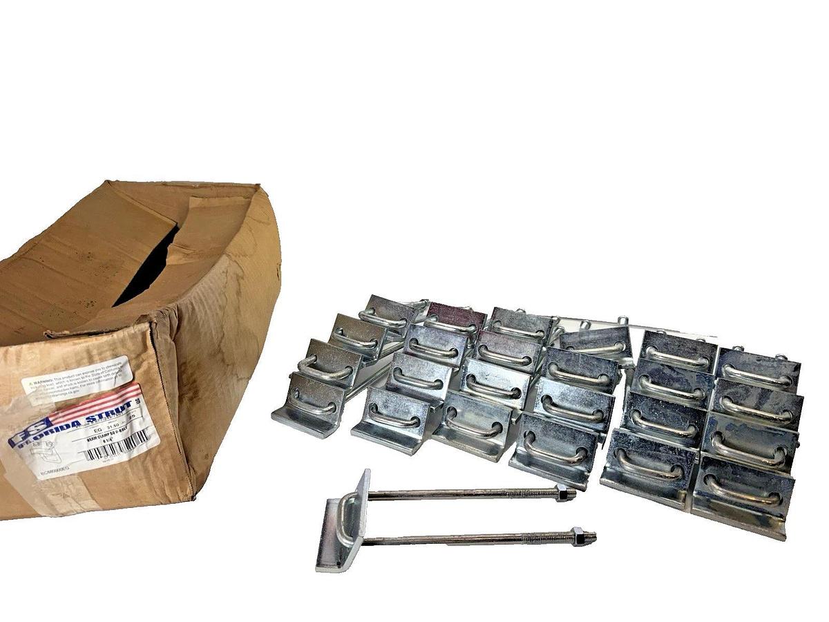Florida Strut to Beam Clamp w Square U-Bolt BC680000EG 8-1/4" EG  (NEW - Qty 25)