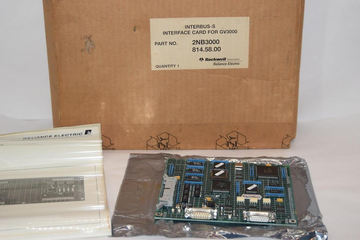 (NEW) RELIANCE ELECTRIC 2NB3000 814.58.00 Interbus-S Interface Card For GV3000