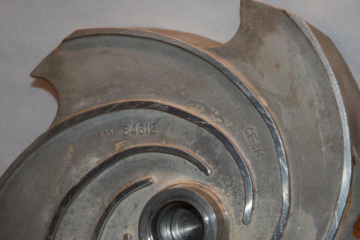 Goulds 11" impeller 6 Vane pump 316SS KSY 54612 104-1416-11-1203 3196LTX 4x6-13