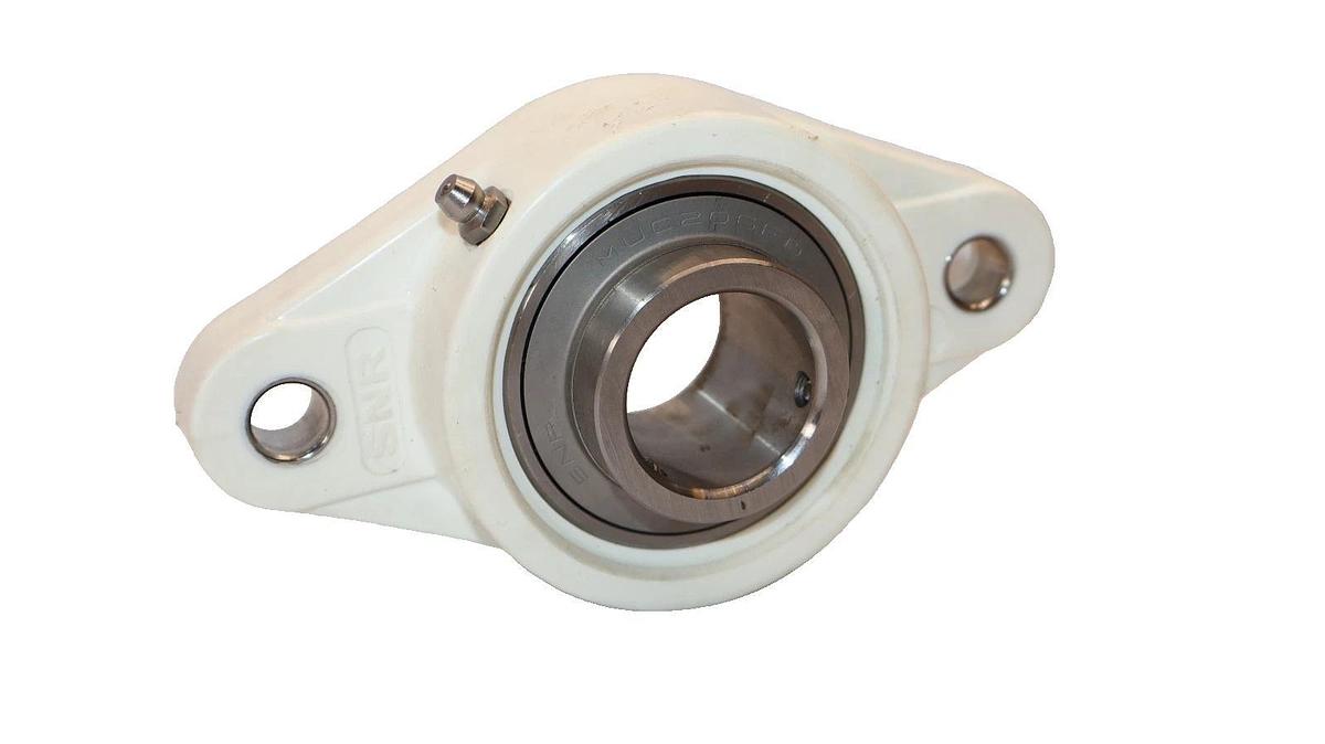 SNR GSFT.30 , MUC206FD 2-Bolt Thermoplastic & Stainless Bearing (NIB)