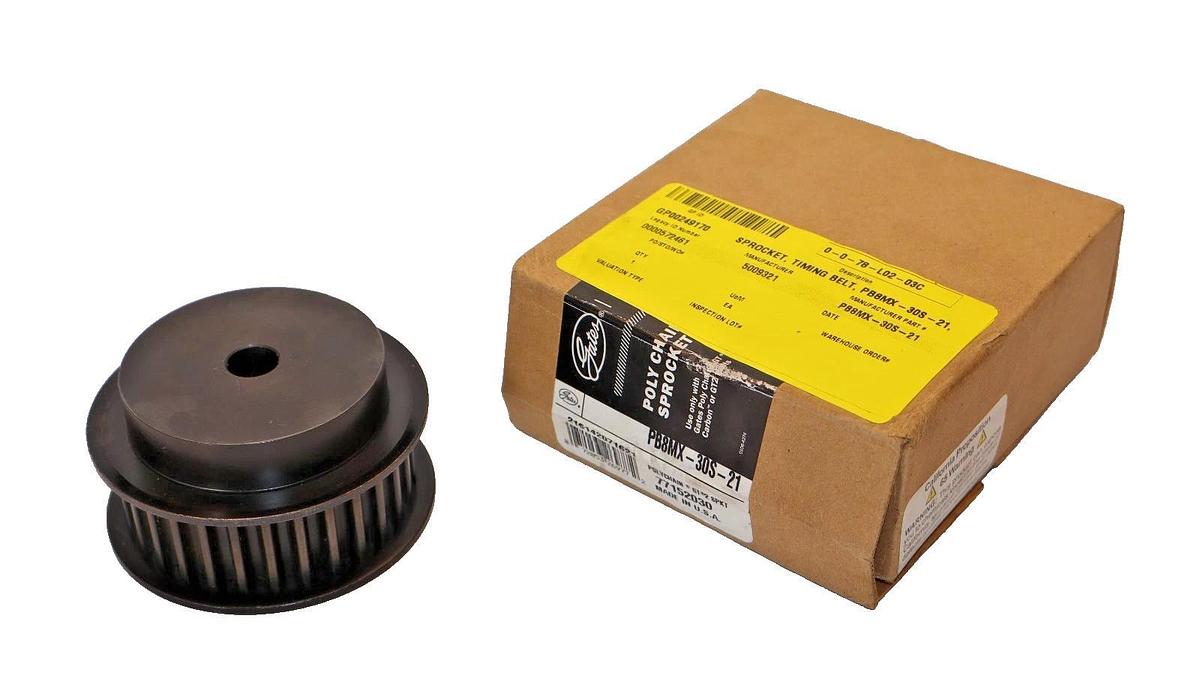 Gates PB8MX-30S-21 , PB8MX30S21 Polychain GT2 Timing Belt Sprocket USA (NIB)