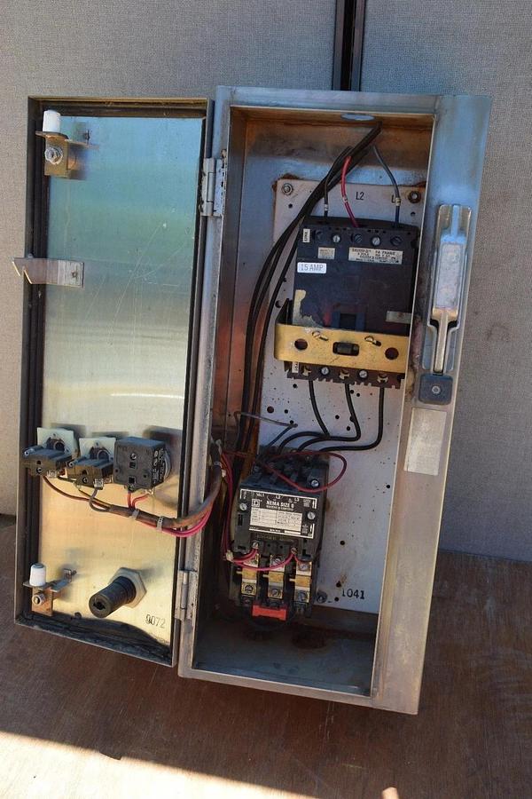 Used Square D S/S 8539-SCW43 Stainless steel 8536 SBO 2 Size 0 Starter contactor