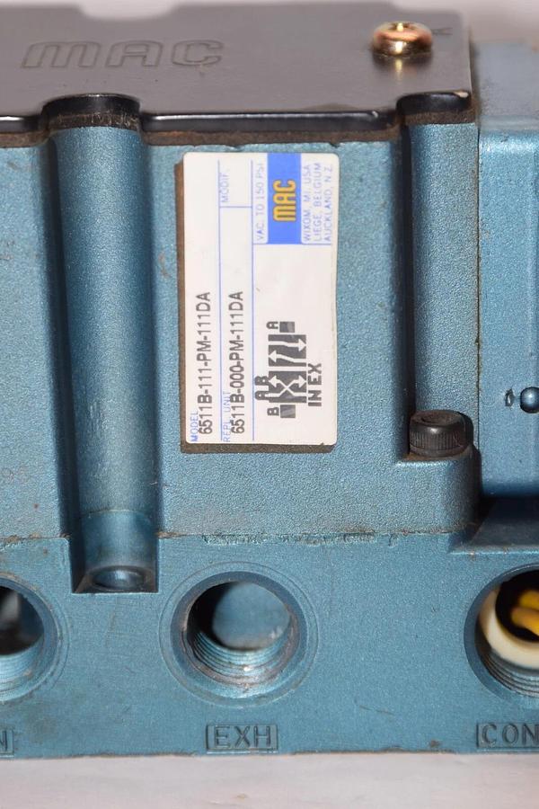 (NEW) MAC VALVES 6511B-111-PM-111DA 150psi Solenoid Valve