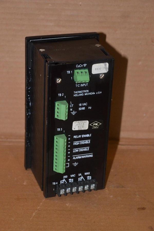 Used Thermotron Industries Therm-Alarm Thermalarm 742562 6523 #23 8G Rev 7 7425626523
