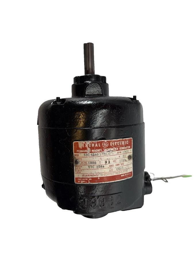 Refurbished GE MOTORS 5BC42AB1729C 5BC42 Dc Tach 50Vdc 5/8" Tachometer Generator