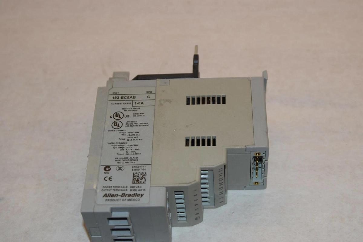 Used Allen Bradley Overload Relay 193-EC5AB Ser C 1-5A
