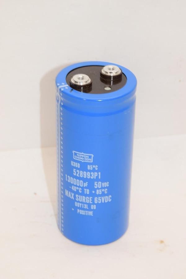 Used NIPPON CHEMI-CON 528993P1 130000uF 50Vdc Capacitor
