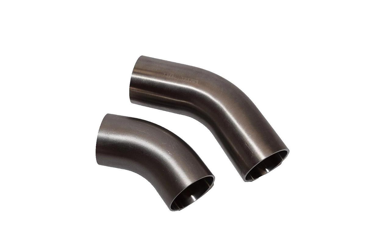 RJ 1-1/2" Sanitary 45° Sanitary Weld Elbow pipe Stainless s/s Fitting (New -2)