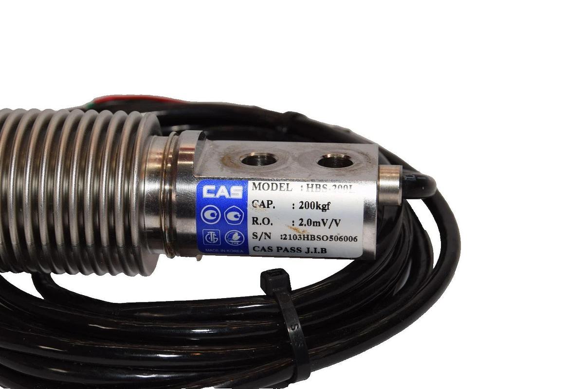 Used CAS HBS-200L , HBS200L 200kgf , 2.0mV/V Bending Beam Load Cell