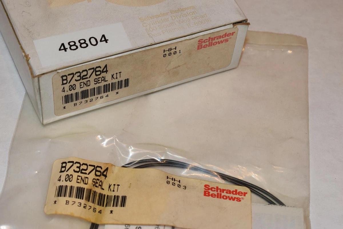 NEW SCHRADER BELLOWS B732764 4.00 END SEAL KIT