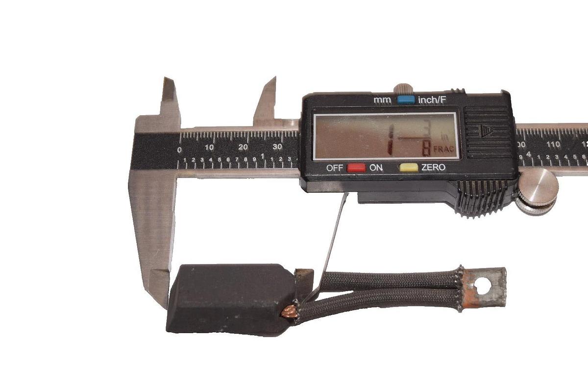 Raymond 1-3/8" x 5/8" x 1/2" Carbon Motor Brush  (Lot of 5 - New)