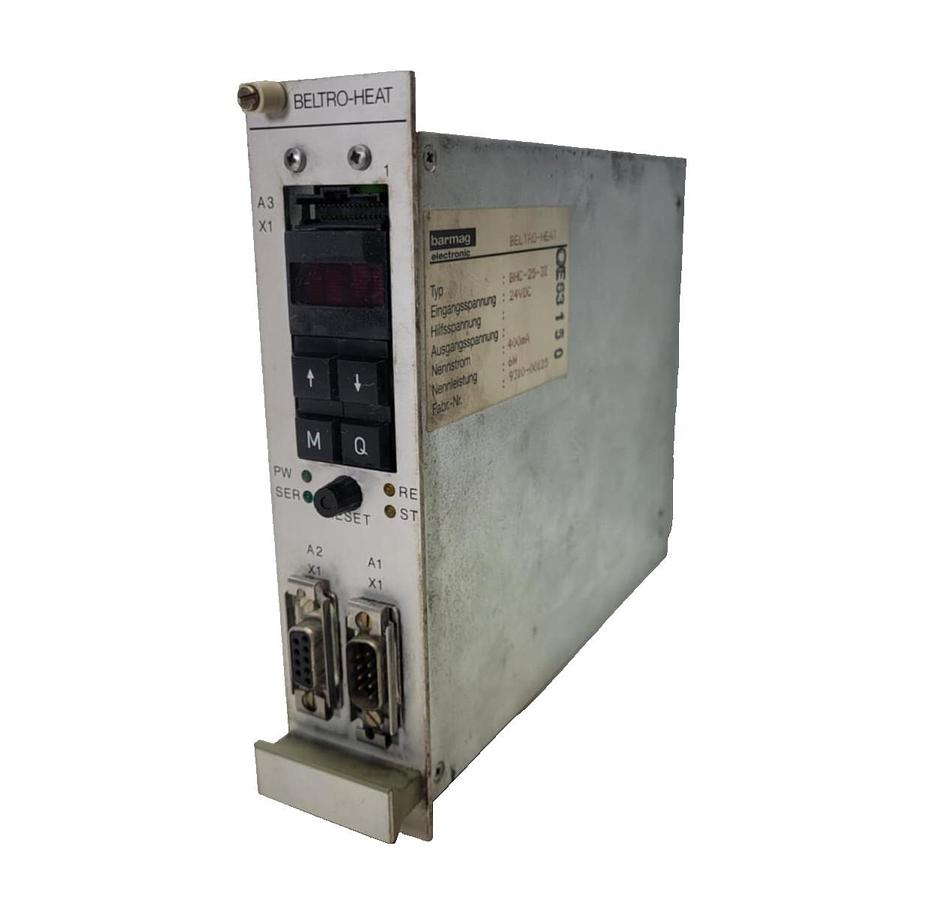 Used Barmag Beltro-Heat Inverter Control Module BHC-25-3Z  24vdc 6w 400mA BHC253Z