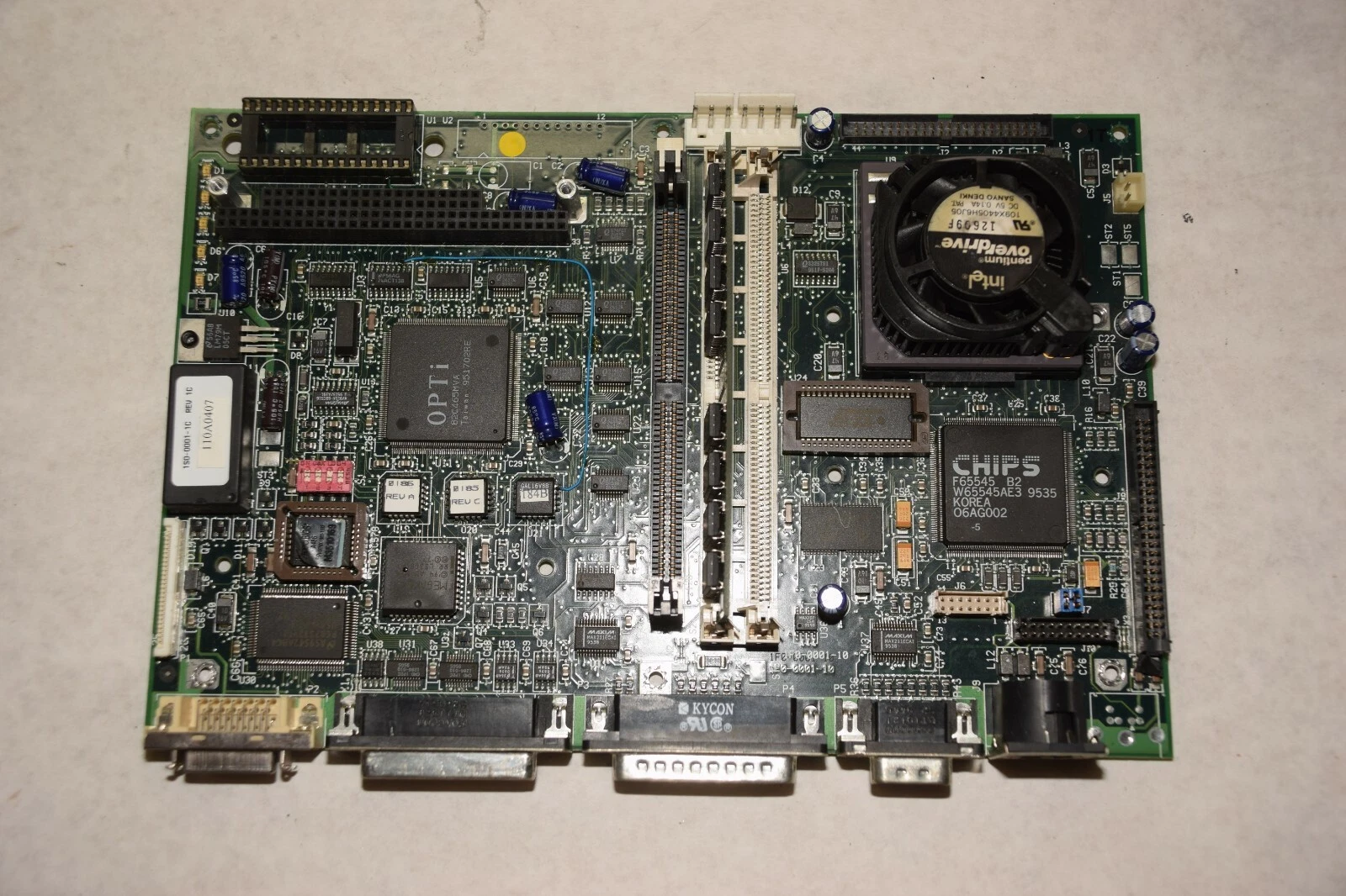 Used Nematron Mother Board 1F0-0001-10 1S0-0001-1C from 5840 ICC525-74210300 hdd2714