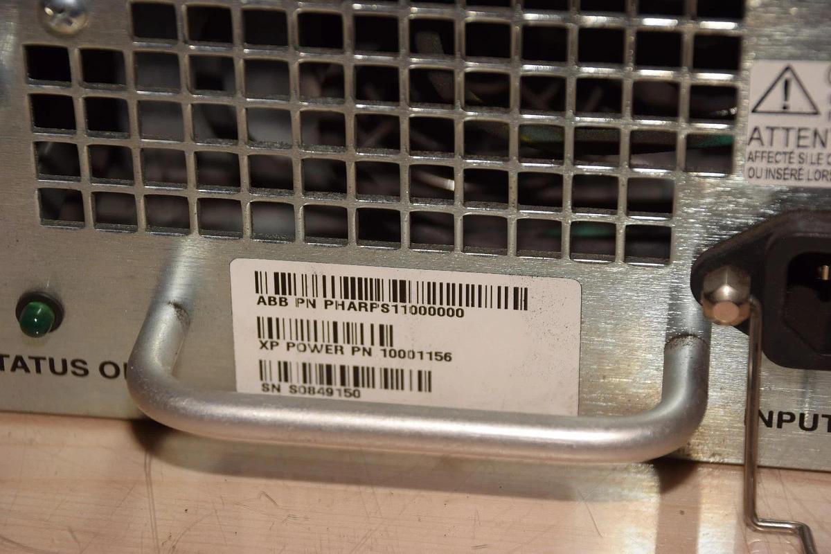 Used ABB P-HA-RPS-CH100000  Power Supply Chassis w(2) PHARPS11000000 XP POWER SUPPLYS