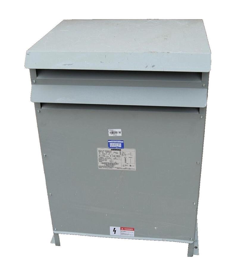 Used Siemens Dry Transformer 45kva 45 kva 3F3Y045K13FC Ser H 3ph 480v 208y/120v