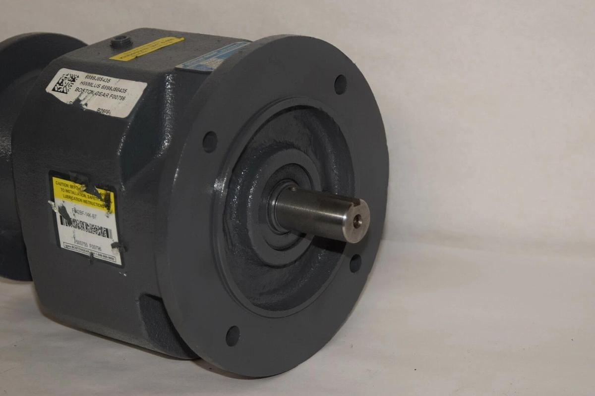 BOSTON GEAR F842BF-14K-B7 F842BF14KB7 Gear Box Speed Reducer Ratio 14.29 NEW