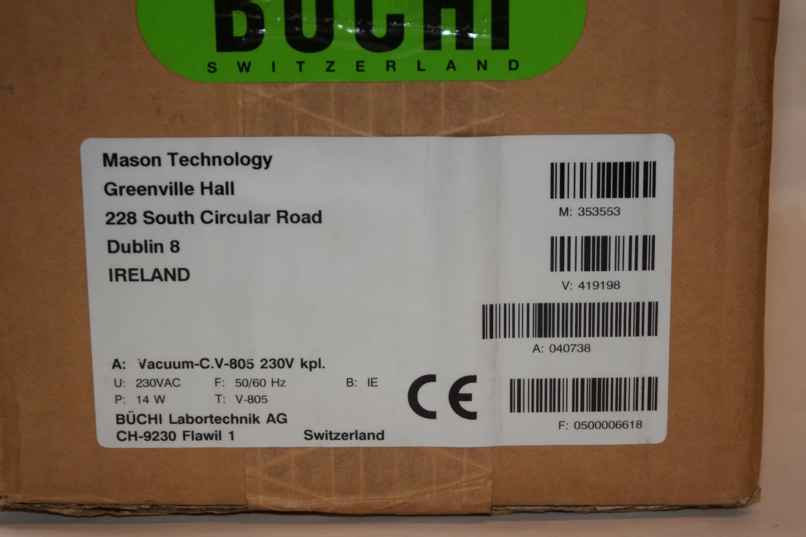 Buchi Vacuum Controller V-805 V805 230vac 14w *NEW opened box*