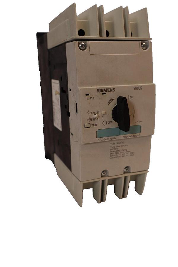 Used SIEMENS 3RV1742-5HD10 45A 3P Sirius Breaker