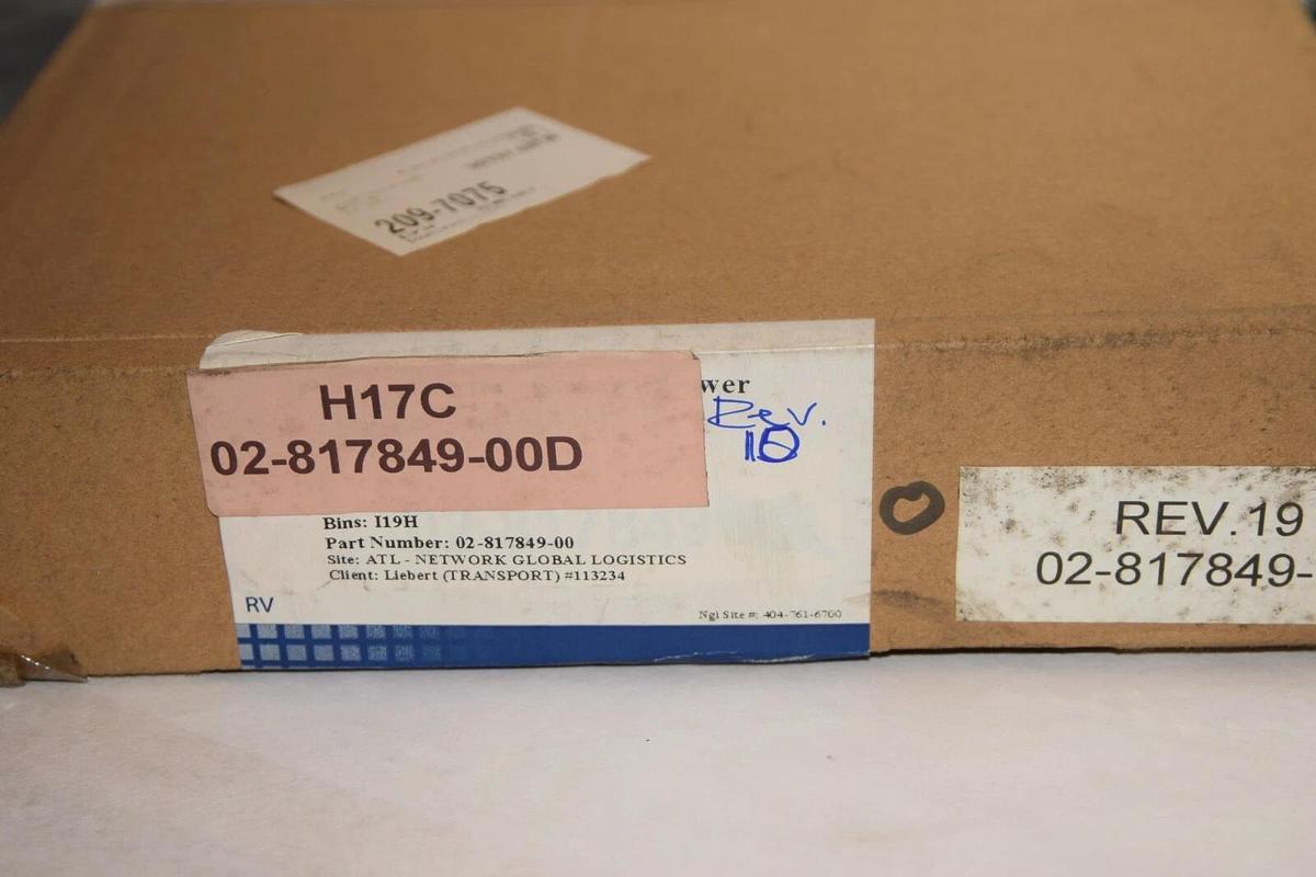 Used EMERSON / LIEBERT 02-817849-00 Rev 10 02-806802-00 Rev 5 HMI-II Assy Board