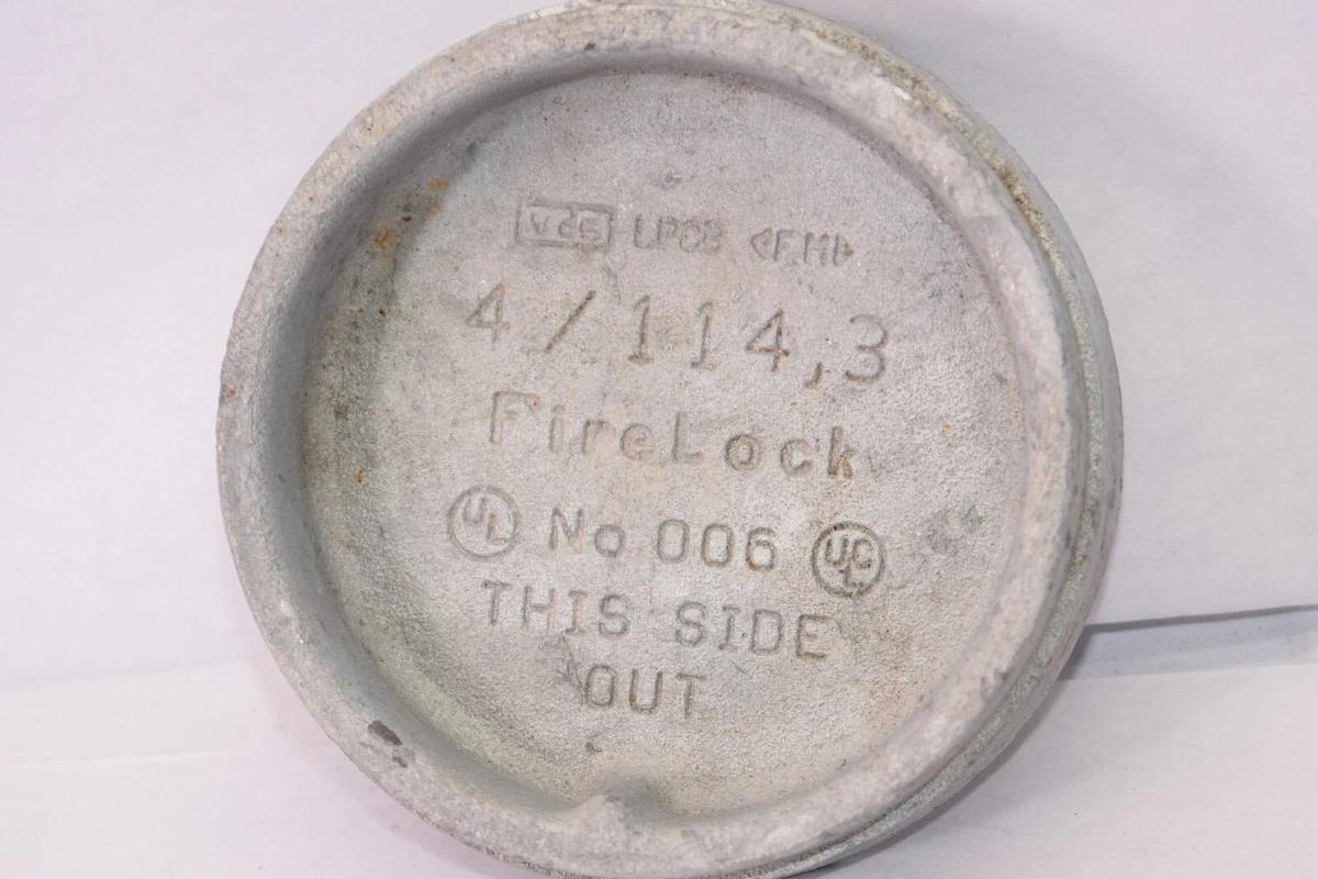 (NEW) VICTAULIC FireLock 114.3 4"4/114.3 NO. 006 Galvanized Cap